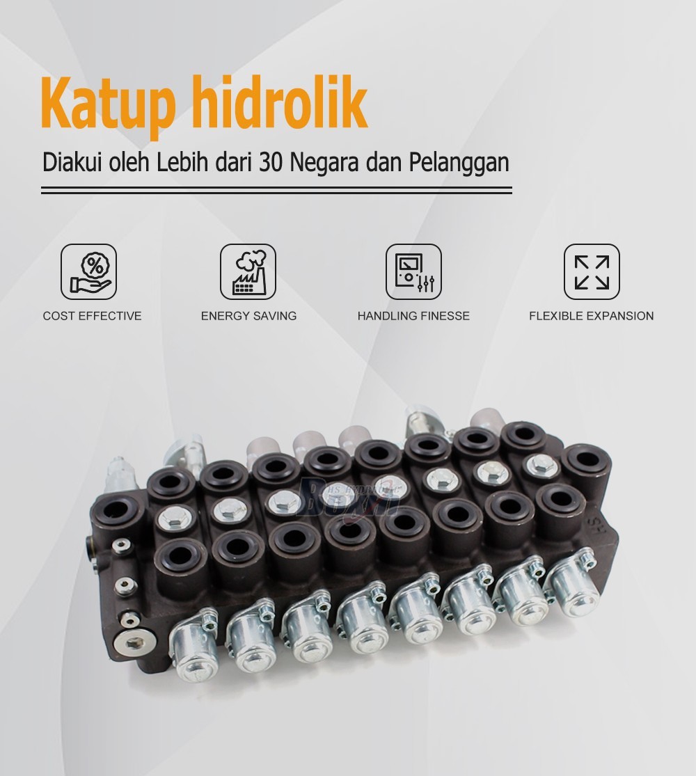 HSW50 Manual and Joystick 8 Spool Monoblock Directional Valve